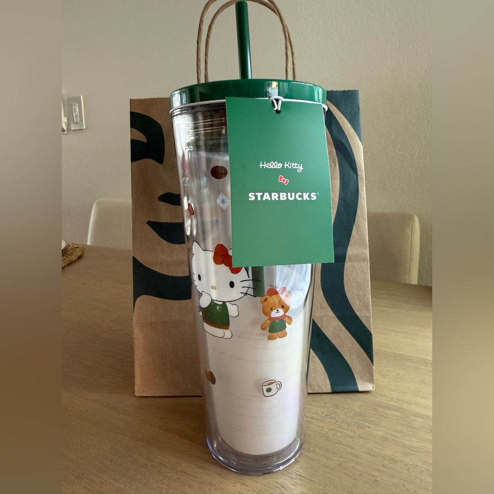 Starbucks Clear Tumbler with Black Lid